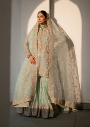 Exquisite Green Pakistani Bridal Dress for Festive Elegance