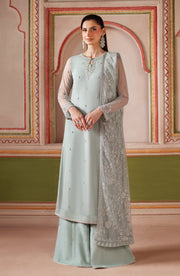 Elegant Hand Embellished Net Shirt and Lehnga Set