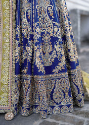 Stunning Blue Pakistani Bridal Dress for Festive Occasions