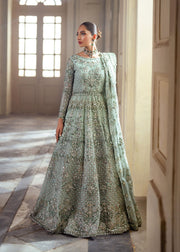 Elegant Pistachio Pakistani Bridal Dress for Celebrations