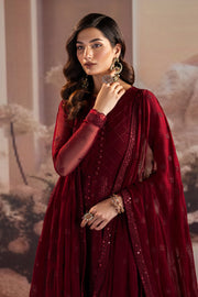 Elegant Sequins Embroidered Chiffon Frock Set