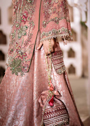 Light Pink Pakistani Wedding Dress with Embellished Details