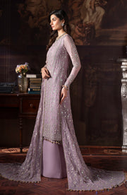 Elegant Sequins Embroidered Chiffon Dress in Classic Style