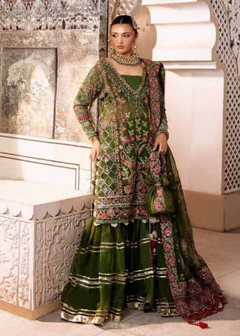 Simple Pakistani Dresses Green Mehndi Bridal Dress Luxury Embroidered Bottle Green Chiffon Wedding Dress For Mehndi Simple Pakistani Dresses Green Mehndi Bridal Dress Luxury Embroidered Bottle Green Chiffon Wedding Dress For Mehndi