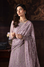 Elegant Sequins Embroidered Chiffon Dress in Classic Style