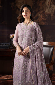 Elegant Sequins Embroidered Chiffon Dress in Classic Style