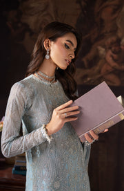 Elegant Sequins Embroidered Net Shirt & Raw Silk Sharara