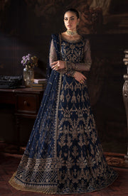 Lavish Sequins Embroidered Net Blouse with Raw Silk Trouser