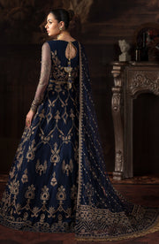 Lavish Sequins Embroidered Net Blouse with Raw Silk Trouser
