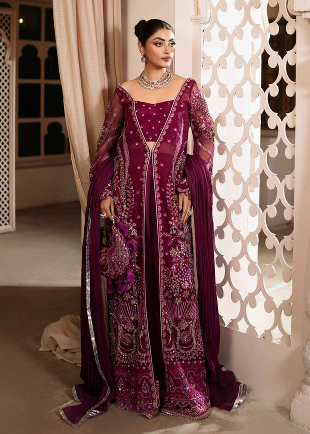 Gorgeous Pakistani Wedding Dress with Embroidery and Tassels