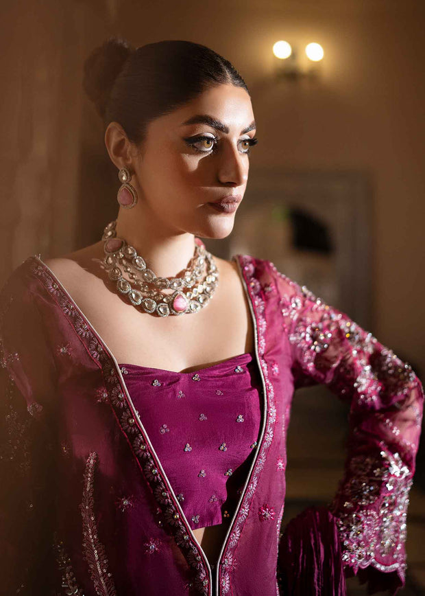 Gorgeous Pakistani Wedding Dress with Embroidery and Tassels