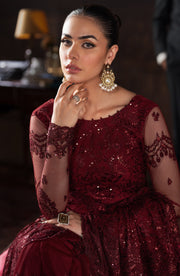 Elegant Sequins Embroidered Net Blouse in Classic Color