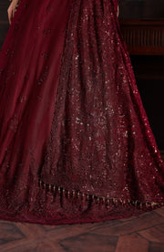 Elegant Sequins Embroidered Net Blouse in Classic Color