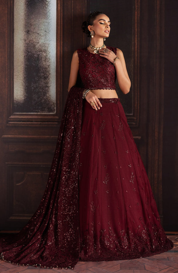 Elegant Sequins Embroidered Net Blouse in Classic Color