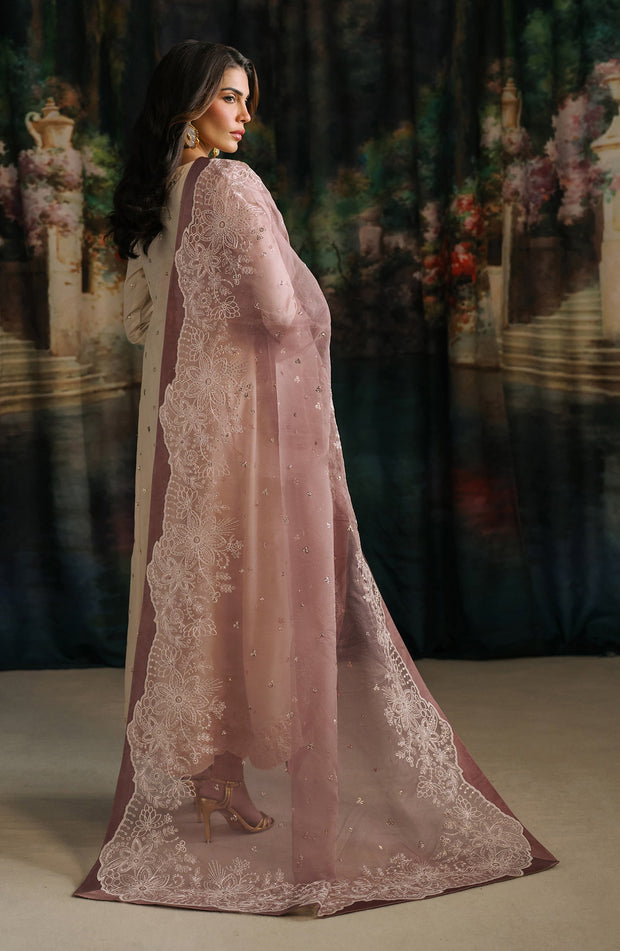 Anora Sequins Embroidered Raw Silk Shirt in Elegance