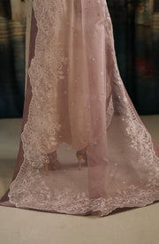 Anora Sequins Embroidered Raw Silk Shirt in Elegance