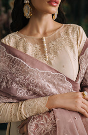 Anora Sequins Embroidered Raw Silk Shirt in Elegance