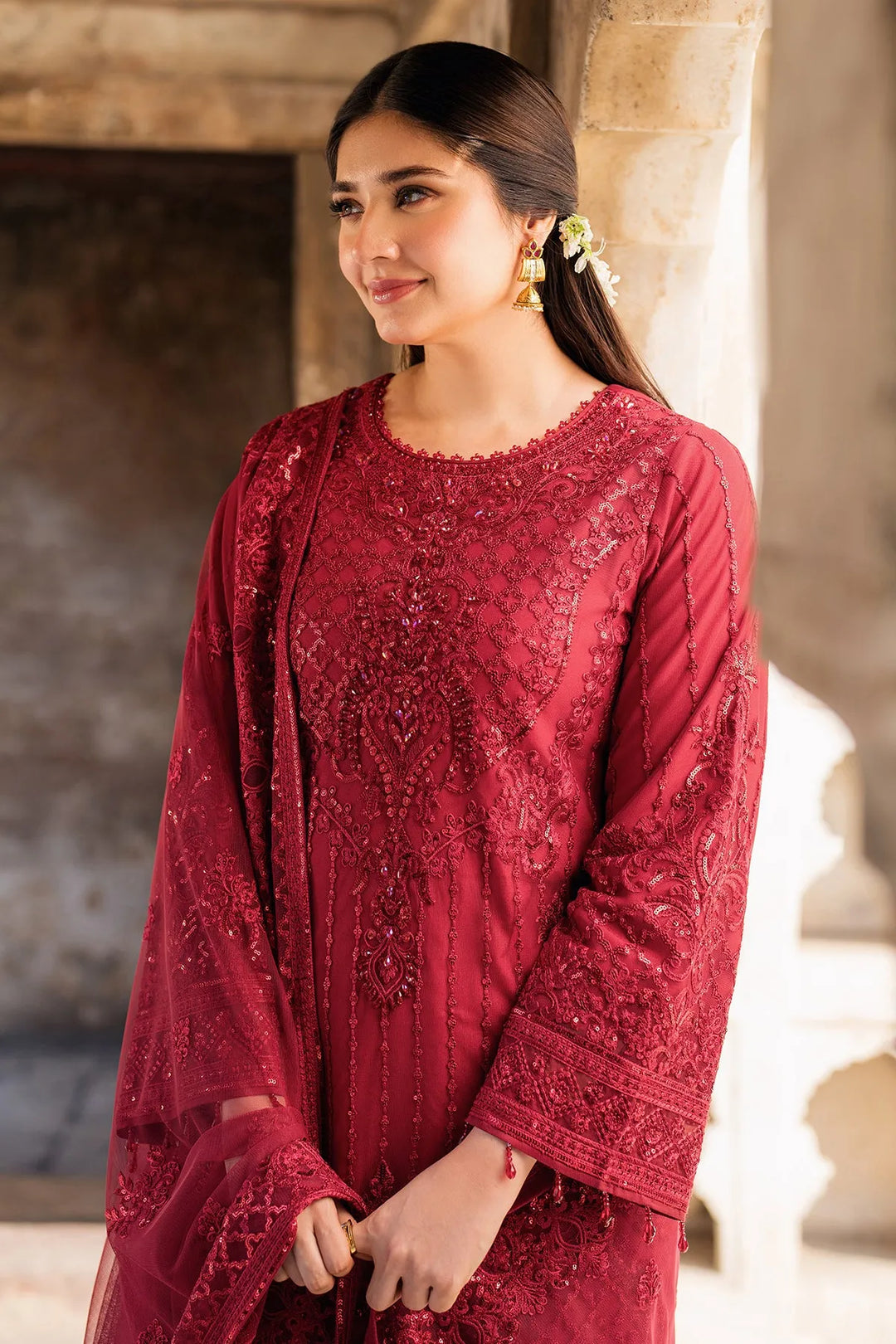Brings Embroidered Ensemble