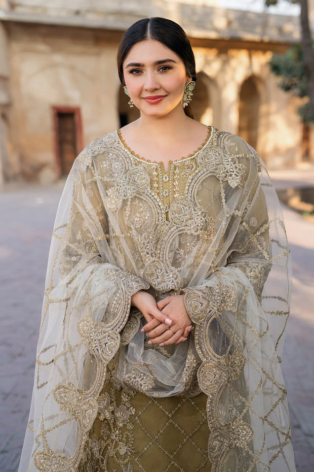 Eid Embroidered Organza Dress Set