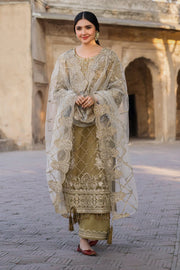 Eid Embroidered Organza Dress Set