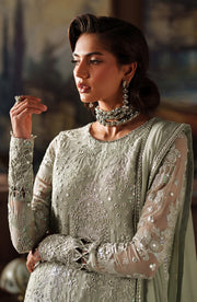 Elegant Black Chiffon Pakistani Party Dress with Embroidery