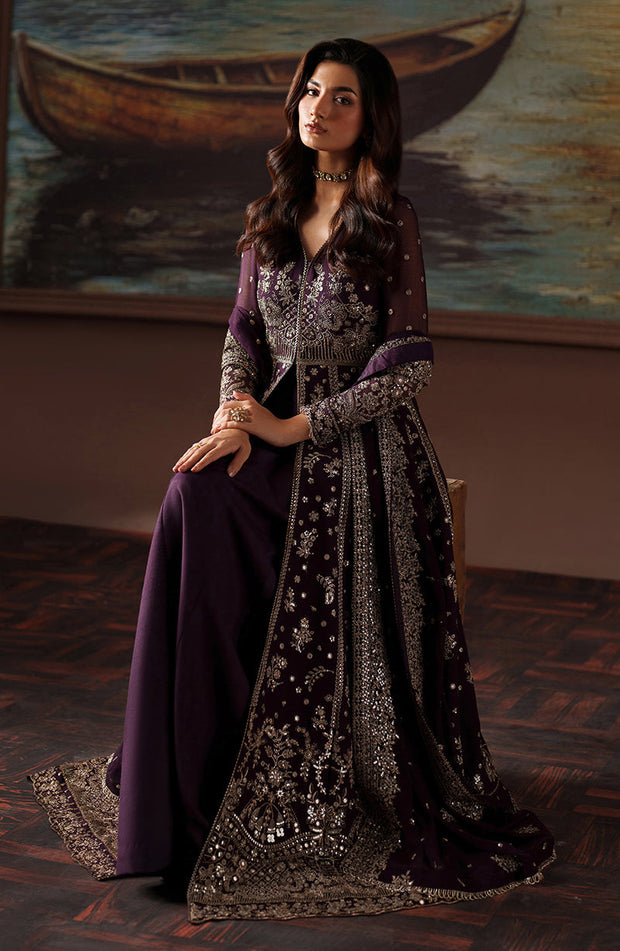 Elegant Embroidered Chiffon Pakistani Party Dress