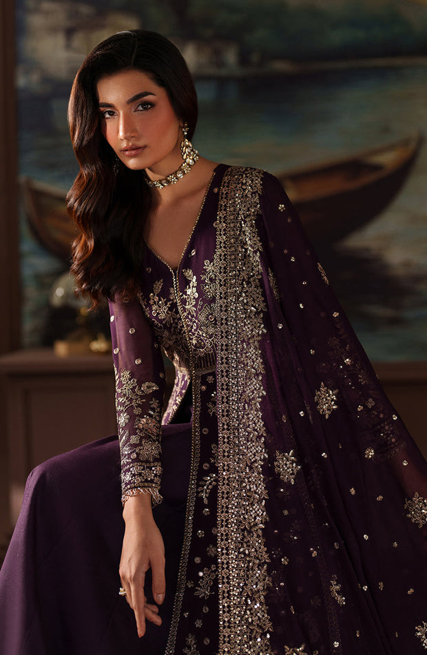 Elegant Embroidered Chiffon Pakistani Party Dress