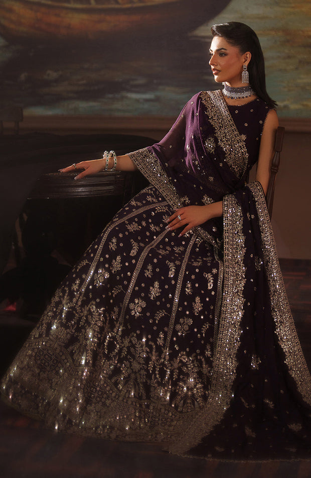 Elegant Embroidered Chiffon Pakistani Party Dress