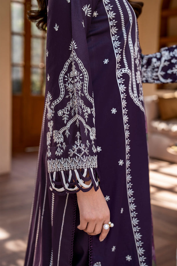 Elegant Embroidered Lawn Shirt with Printed Dupatta