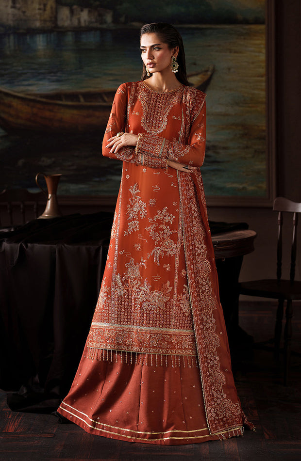 Elegant ZRF-PRC-07 Eleonore Chiffon Pakistani Designer Dress