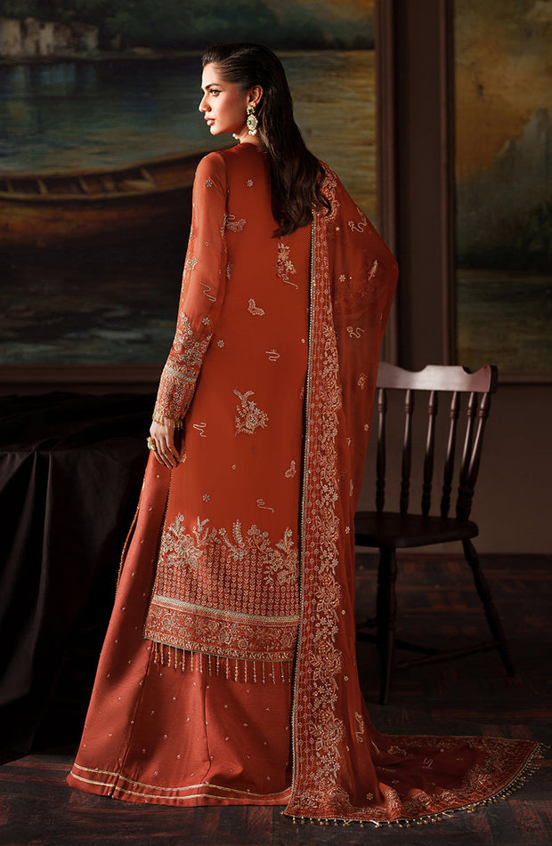 Elegant ZRF-PRC-07 Eleonore Chiffon Pakistani Designer Dress