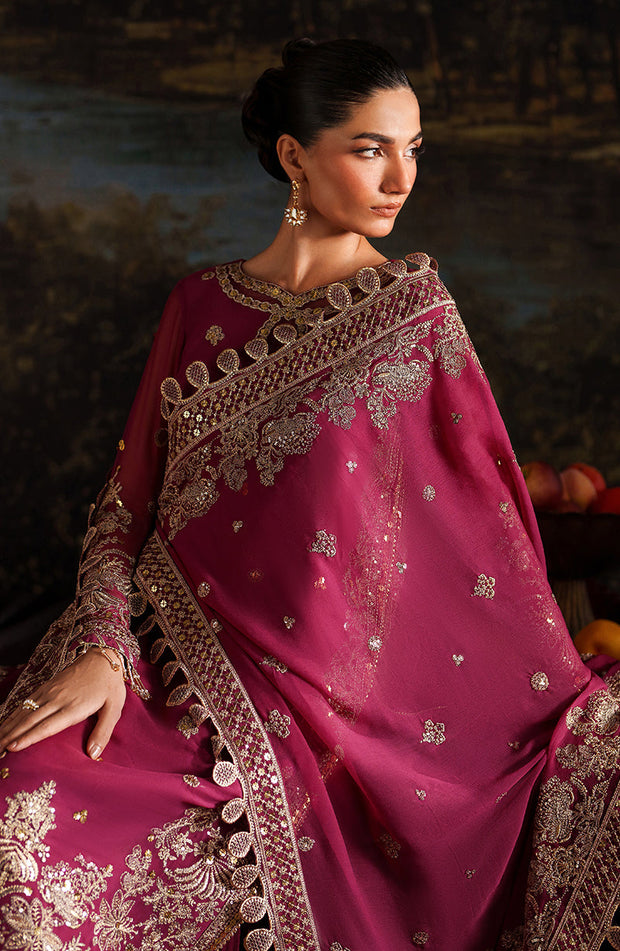 Elegant Sequins Embroidered Chiffon Pakistani Party Dress