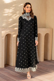 Elegant Embroidered Lawn Frock with Trouser & Dupatta