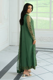 Elegant Black Sequins Embroidered Net Shirt & Trouser Set