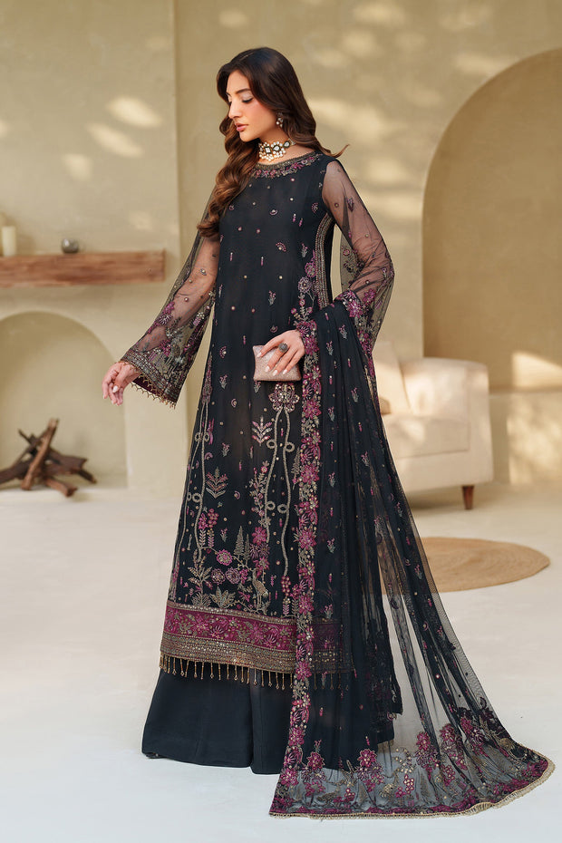 Elegant Sequins Embroidered Net Pakistani Party Dress