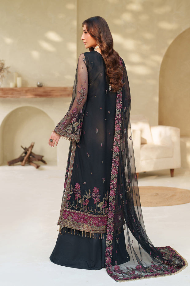 Elegant Sequins Embroidered Net Pakistani Party Dress