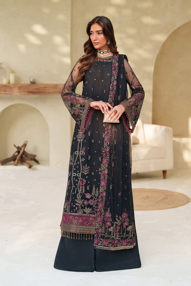 Elegant Sequins Embroidered Net Pakistani Party Dress