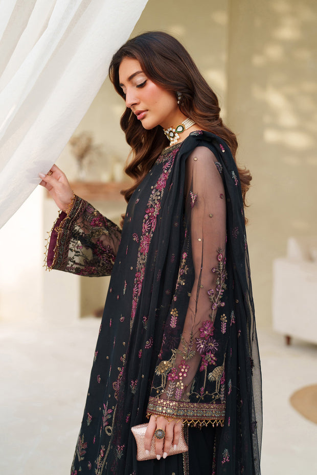 Elegant Sequins Embroidered Net Pakistani Party Dress