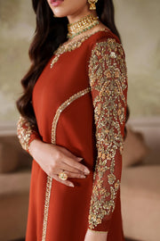 Elegant Hand Embellished Chiffon Pakistani Party Wear