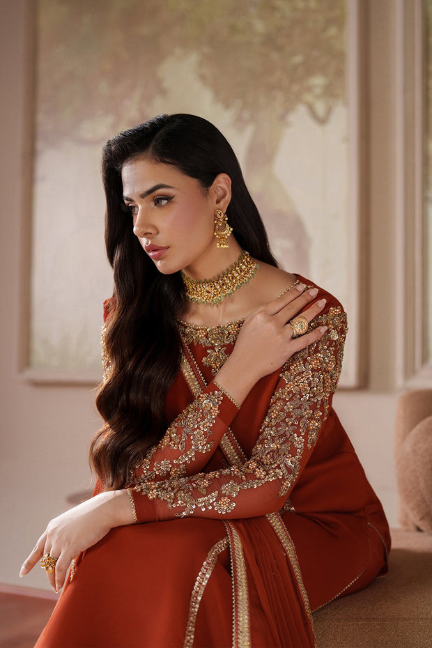 Elegant Hand Embellished Chiffon Pakistani Party Wear