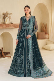 Elegant Blue Sequins Embroidered Net Pakistani Party Dress