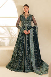 Elegant Blue Sequins Embroidered Net Pakistani Party Dress