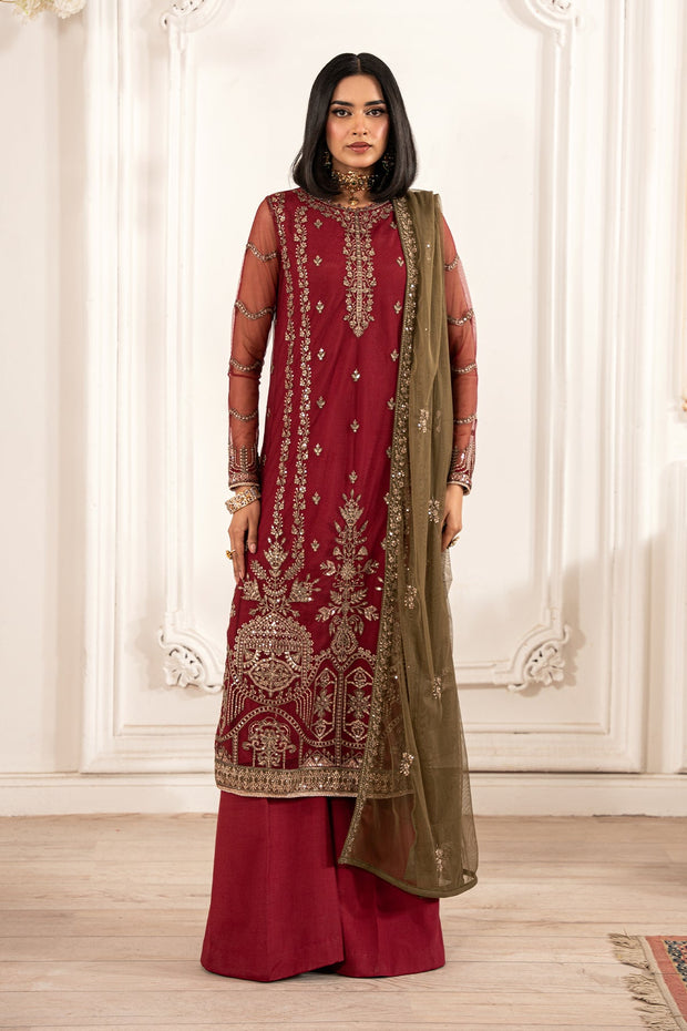 ZFE-02 Alison - Elegant Sequins Embroidered Net Shirt