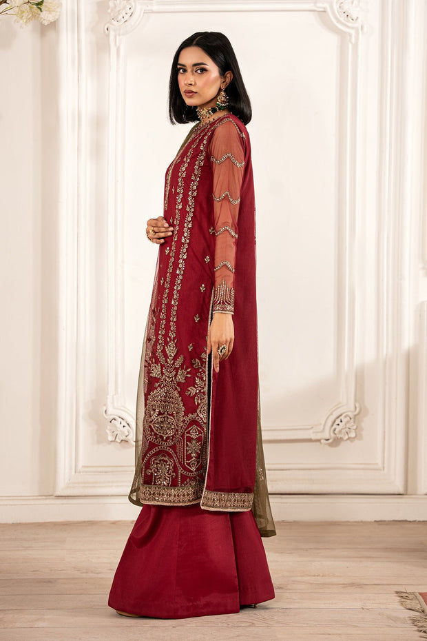 ZFE-02 Alison - Elegant Sequins Embroidered Net Shirt