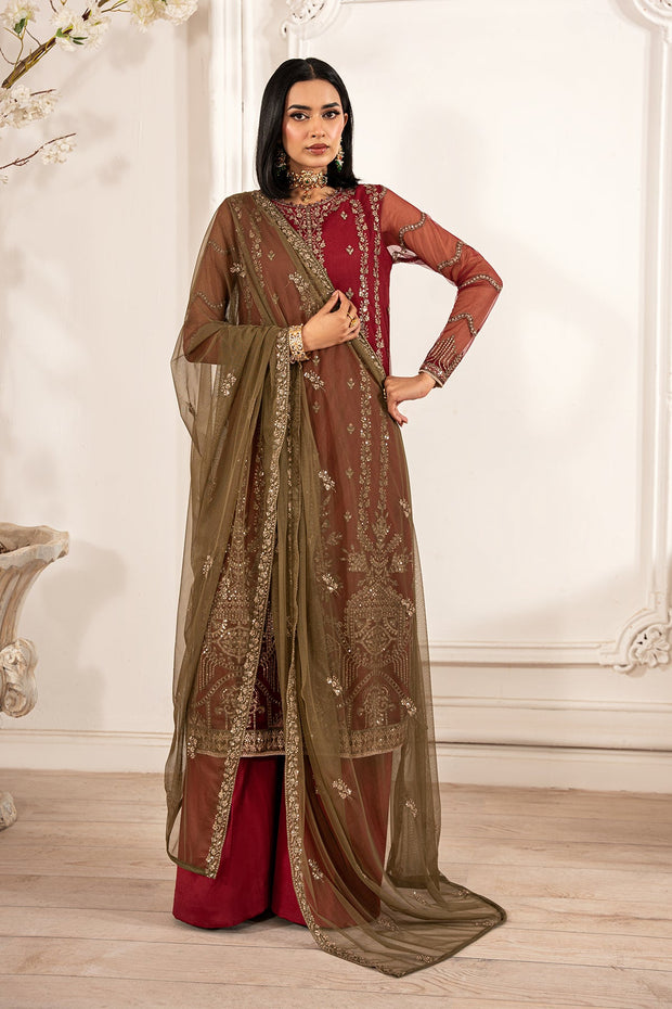 ZFE-02 Alison - Elegant Sequins Embroidered Net Shirt