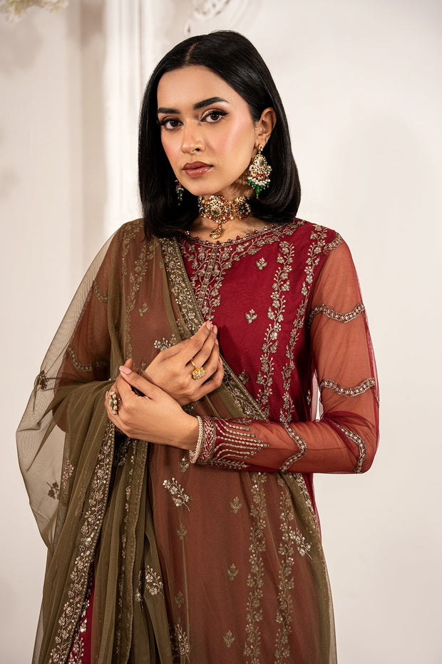 ZFE-02 Alison - Elegant Sequins Embroidered Net Shirt