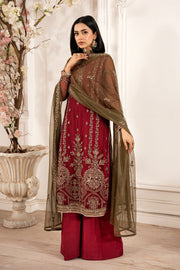 ZFE-02 Alison - Elegant Sequins Embroidered Net Shirt