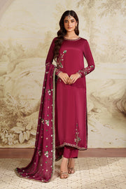 Elegant Hand Embellished Silk Shirt Pakistani Designer Dress