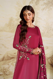 Elegant Hand Embellished Silk Shirt Pakistani Designer Dress