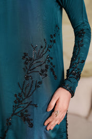 Elegant Hand Embellished Tussel Silk Pakistani Party Wear